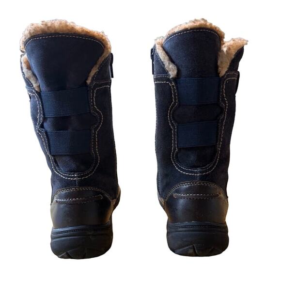 Clarks Andes Fortune Blue suede and faux fur lined boots 6.5M - Picture 5 of 14